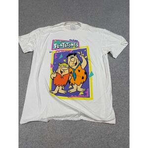 Hanna Barbera The Flintstones Adult Size XL Graphic T-Shirt *Flaws